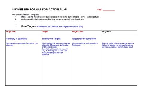 8+ Free Action Plan Templates - Excel PDF Formats