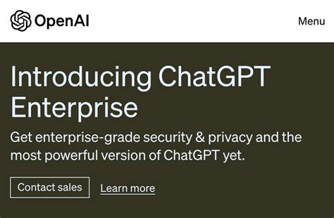 ChatGPT Enterprise is here