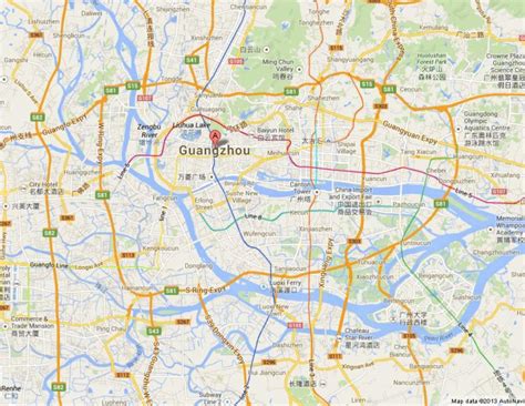 Map of Guangzhou