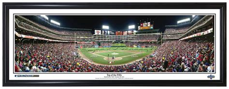 Texas Rangers 2010 World Series Game 3 - MLB Framed Panoramic