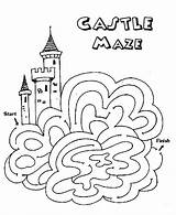 Maze Coloring Page sketch template