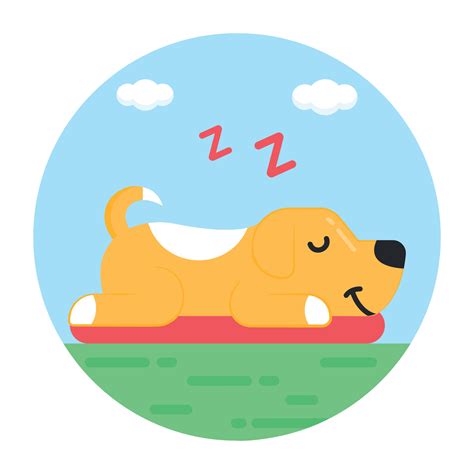 Dog Dreaming and Thought 3139684 Vector Art at Vecteezy