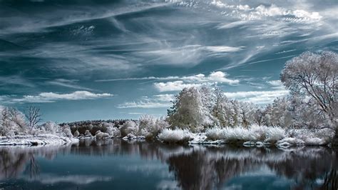 paisagem gelado do inverno papel de parede # | Landscape wallpaper, Winter landscape, Winter ...