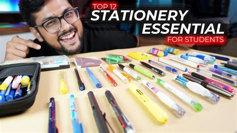 Top 12 Must Have Stationery Essentials for Students 💁‍♂️ | Best ...