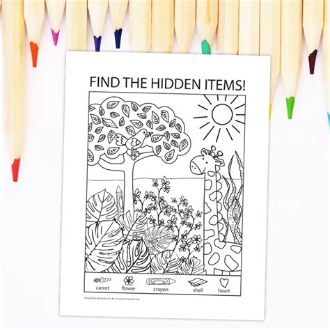 Puzzles: Hidden Picture Worksheets - Worksheets Library