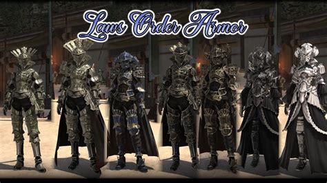 FFXIV: Laws Order Armor Sets - YouTube