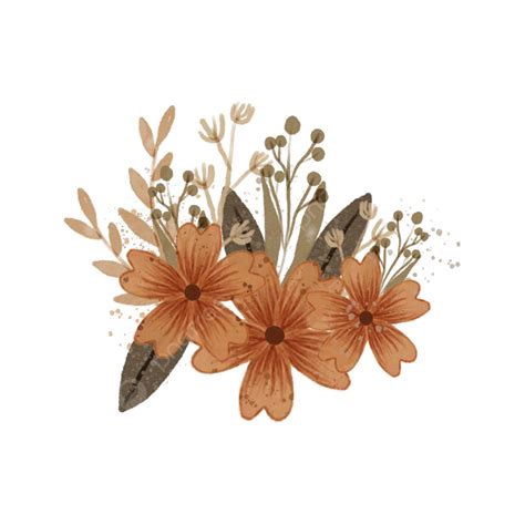 Dried Flowers Bouquet PNG Transparent, Wedding Dried Flowers Bouquet ...