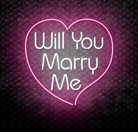 Will You Marry Me Neon Sign For Sale // Neonstation