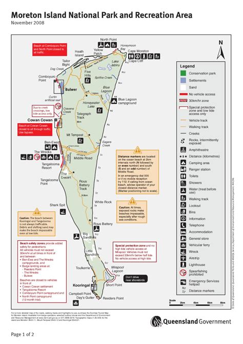 Moreton Island National Parks Map by Myboatingshop.com - Issuu