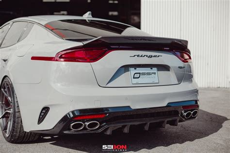 Seibon C-STYLE CARBON FIBER SPOILER FOR 2018-2019 KIA STINGER - UNIQPERFORMANCE