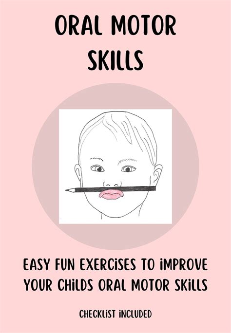 Oral Motor Exercises Including Checklist - Etsy