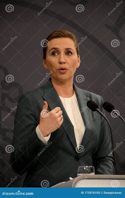 Denmark`s Prime Minister Ms.Mette Frederiksen Editorial Image - Image ...