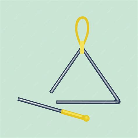 Premium Vector | Triangle instrument vector art or illustration