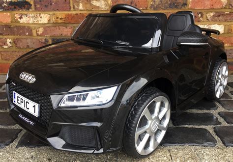 Kids Audi TT RS 12v Battery Electric Ride On Car - Black