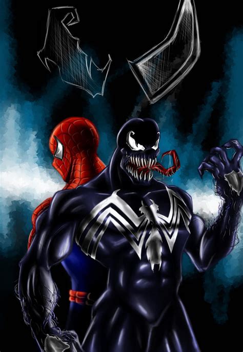 Venom and Spidey by hunveesketch on DeviantArt