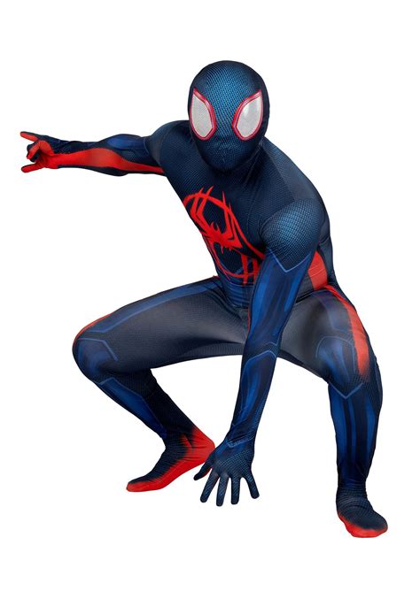 Spider-Verse 2 Adult Miles Morales Zentai Suit Costume | Superhero Costumes