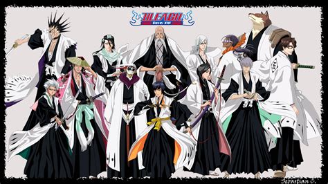 Bleach Wallpaper: Shinigami captains - Minitokyo