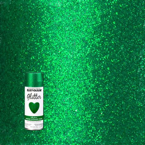 Rust-Oleum Specialty 10.25 oz. Kelly Green Glitter Spray Paint-342612 - The Home Depot