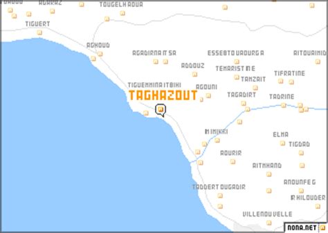 Taghazout (Morocco) map - nona.net