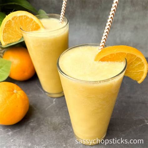 The Perfect Orange Juice Smoothie Recipe (100% Fresh) - Sassy Chopsticks