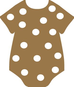 Polka Dot Onesie Clip Art - Polka Dot Onesie Image