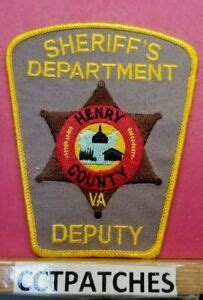 HENRY COUNTY, VIRGINIA SHERIFF (POLICE) SHOULDER PATCH VA | eBay