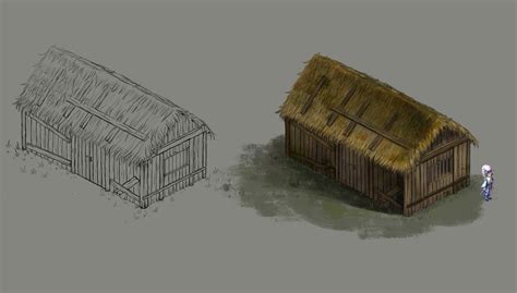 ArtStation - Residential houses - straw house 65 | Game Assets