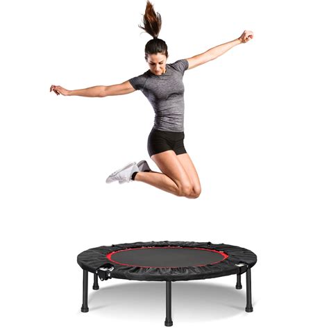 40" Portable Fitness Trampolines, Foldable Mini Trampoline for Adults ...