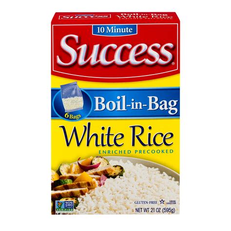 Success Rice Boil-in-Bag White Rice Box, 21 oz - Walmart.com - Walmart.com