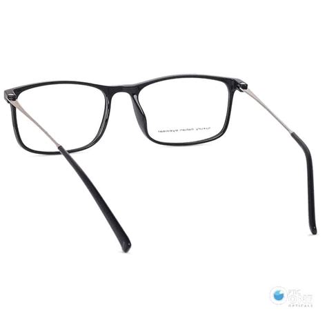 Men's Eyeglasses | Slim Acetate Rectangle Glasses With Thin Metal ...