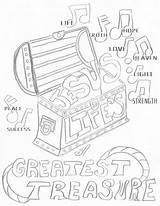 Treasures In Heaven Coloring Page  Home sketch template