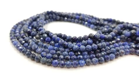 Faceted Dumortierite, Dumortierite Beads, Blue Stone Beads, Patience ...