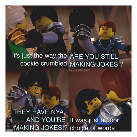 It's just the way the cookie crumbled | Ninjago memes, Ninjago, Lego ...