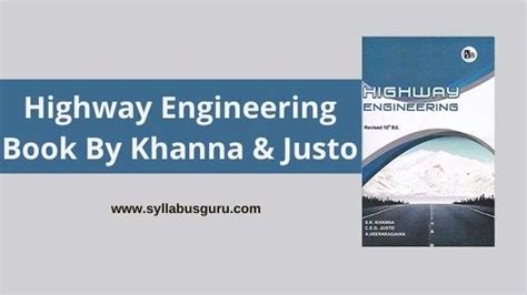 Highway Engineering PDF By Khanna And Justo Download