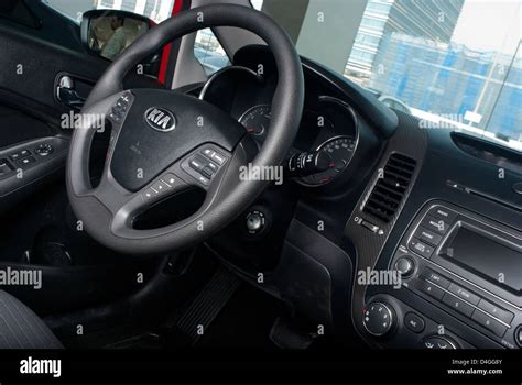 The interior of the new KIA Cerato Stock Photo - Alamy