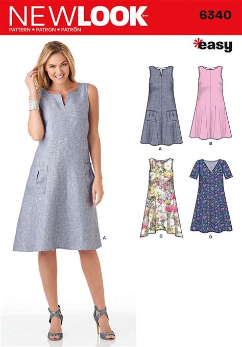 New Look Pattern 6340 - Misses' Easy Dresses - Sewing Patterns Online