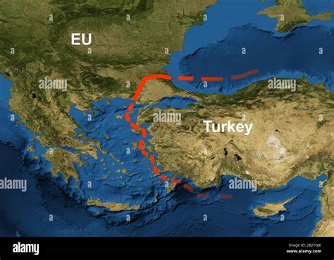 Greece turkey border fence hi-res stock photography and images - Alamy