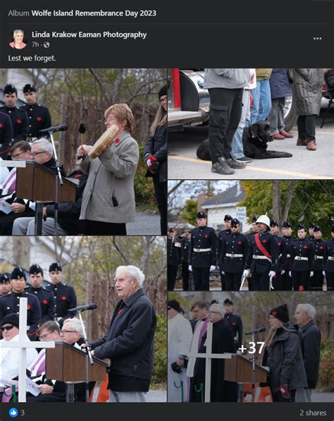 Remembrance Day 2023 Ceremony Photos : r/WolfeIsland