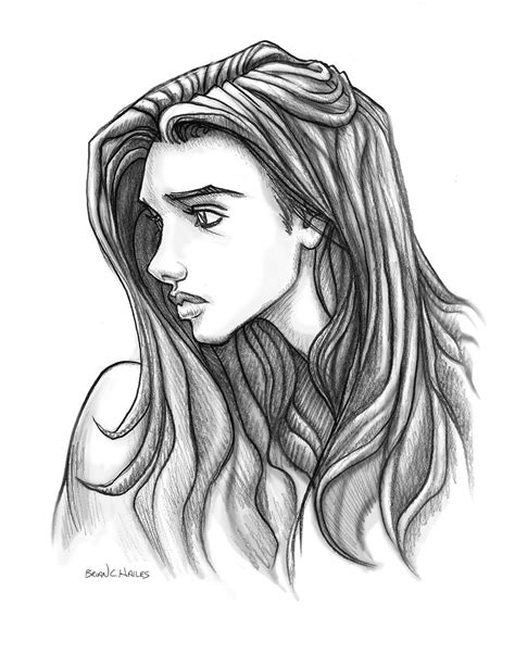 ArtStation - Female Face Cartoon Style - Profile, Brian C Hailes | Face ...