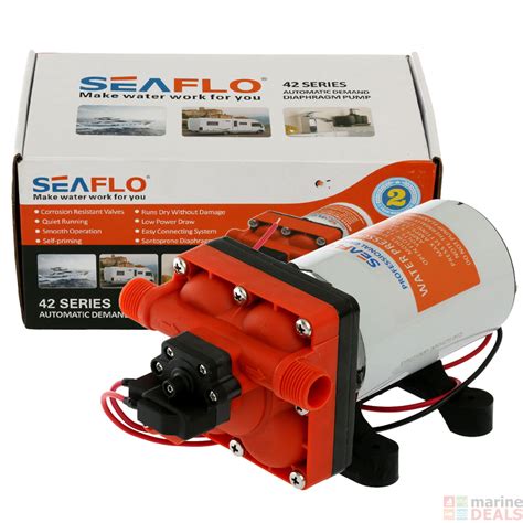 Buy Seaflo 42 Series Fresh Water Pump 12V 15LPM 55PSI online at Marine-Deals.com.au