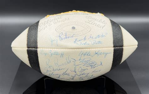 Detroit Lions 1957 NFL Championship Team Autographed Football sold at auction on 18th January ...