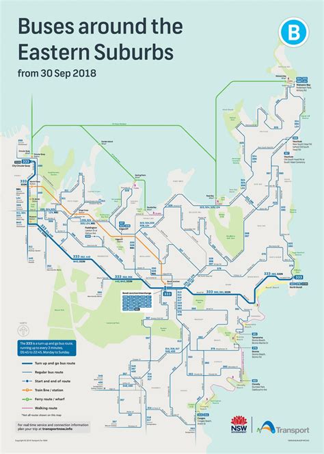 Transit Maps: Submission – Official Map: Buses around the Eastern Suburbs, Sydney, Australia