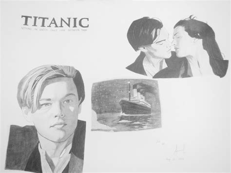 Titanic – Leonardo DiCaprio and Kate Winslet Drawing - Drawing Skill