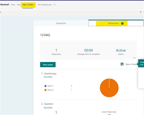 Cannot access results to a MS Form/quiz - Microsoft Community