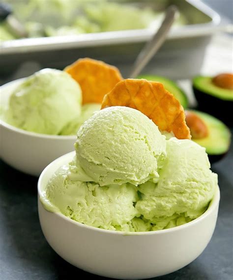 No Churn Avocado Ice Cream - Kirbie's Cravings