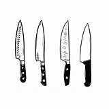 Clip Art Coloring Knife Pages sketch template