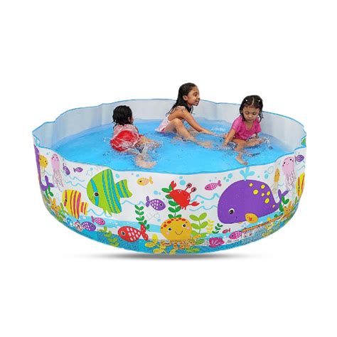 Inflatable Swimming Pool Bath Tub For Kids - 6 Feet - Multicolor ...