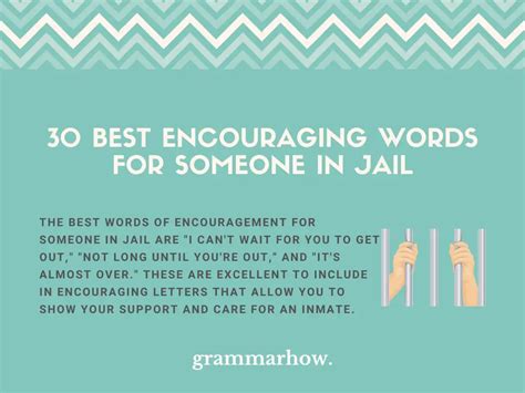 30 Best Encouraging Words for Someone in Jail