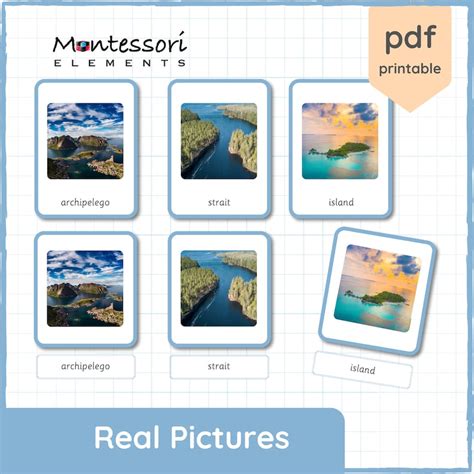 LAND FORMS Montessori Land and Water Forms, Montessori Geography ...