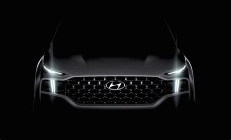 2021 Hyundai Santa Fe facelift previewed, new headlights confirmed ...